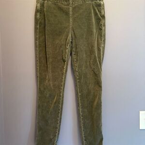 Miracle Body Women's Green Corduroy Dress Pants Size 8 Stretch Waist